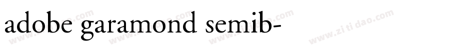 adobe garamond semib字体转换